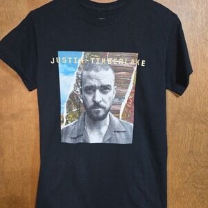 Justin Timberlake Man of the Woods Tour T Shirt Mens Small Black Graphic Concert